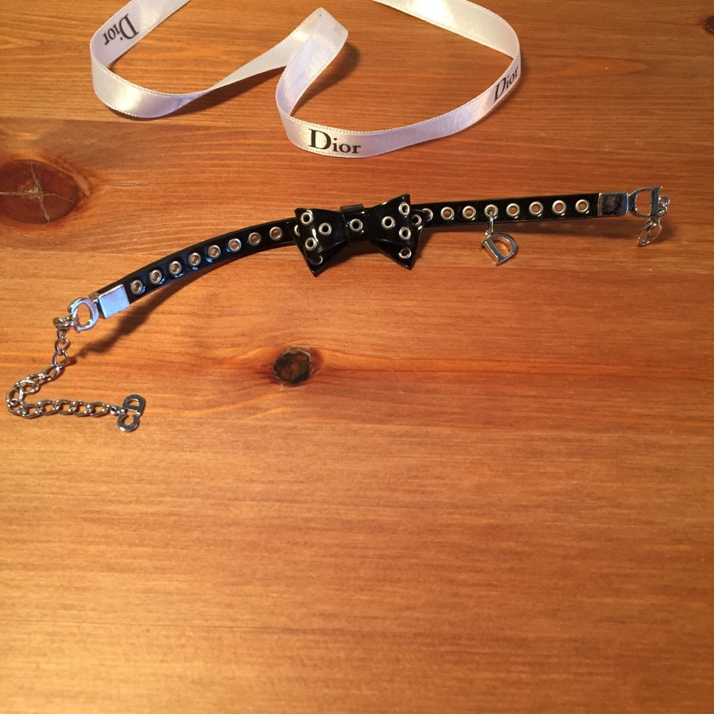 Christian Dior Black Bow Bracelet